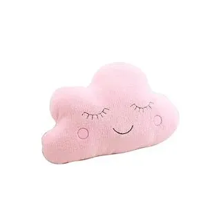 Weiches Plüschkissen Mit Sternen, Mond Und Wolken, Kühlendes Kissen, Kopfkissen, Kissen Für Sofa, Autositz Oder Zuhause, Partyzubehör (wolke (55 X 45 Cm), Rosa) - Crezuo