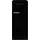 FAB28RDBLM5 Retro-Kühlschrank (270 l, 1530 mm hoch, Schwarz)