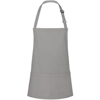 Karlowsky Fashion Kochschürze Kurze Latzschürze Basic mit Schnalle und Tasche