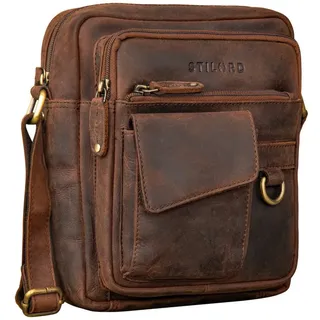 STILORD Schultertasche "Ryan" Crossbody Tasche Herren Leder zum Umhängen Vintage Ledertasche braun