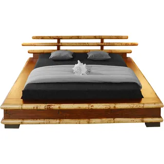 Bambusbett 200x220 Papua Bettrahmen Bettgestell Japanisch Futonbett Holzbett Spa