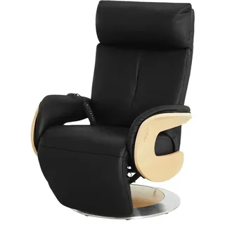 HIMOLLA Relaxsessel 7818 Leder 75 x 112 x 87 cm schwarz elektrisch