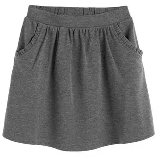 Next Skaterrock Frill Skater Skirt (1-tlg) grau 104 (4 J.)