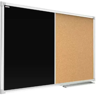 ALLboards Pinnwand und Kreidetafel 120,0 x 90,0 cm Textil schwarz