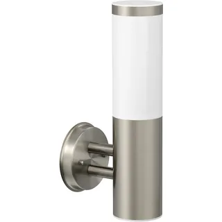 ledscom.de Außenleuchte Edelstahl 32,5 cm 1x E27 max. 40W weiß