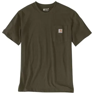 CARHARTT Pocket T-Shirt 103296 Burnished Logs Heather S