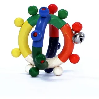 HESS SPIELZEUG Greifspielzeug Babyspielzeug Motorikrassel Kugel bunt BxLxH 80x80x80mm NEU bunt