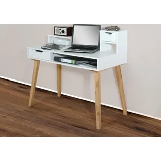 Sekretär Schreibtisch Computertisch - Weiß