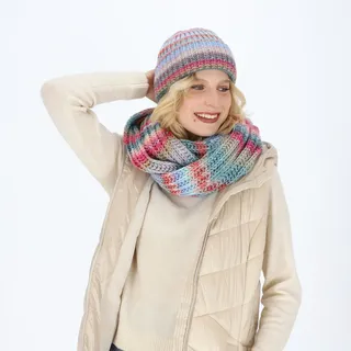 halsüberkopf Accessoires Strickschal Loopschal mit Farbverlauf, Made in Germany! blau