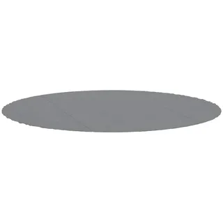 vidaXL Pool-Bodentuch Hellgrau Ø366 cm Polyester Geotextil