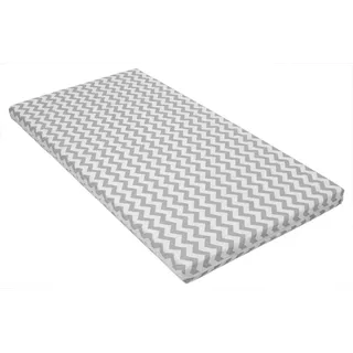 Kindermatratze Babymatratze mit Baumwollbezug, waschbar & rollbar–Allergikergeeignet, Best for Kids, 6 cm hoch, (Set), 60x120 cm, Bezug aus Baumwolle, Hergestellt in der EU grau 60 cm x 120 cm x 6 cm