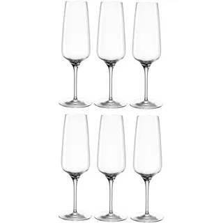 LEONARDO Sektglas Cesti 240 ml, 6 Stück, Grau/Transparent, Weingläser, Grau, Transparent