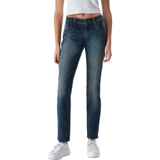 LTB Jeans Valentine Straight Fit Straight Fit Oxford Undamaged Wash Tiefer Bund Reißverschluss L 34