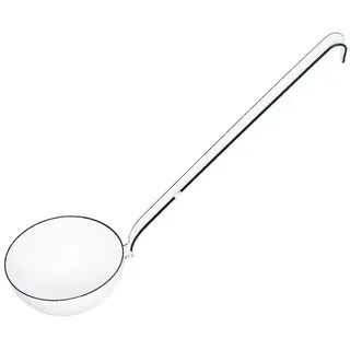 Riess Suppenkelle Classic Weiss, Classic Weiß Schöpflöffel 9 cm - Emaille weiß