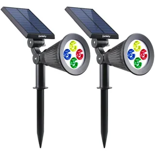 Lumisky 2er Set Solar Strahler 100LM schwarz 42,0 cm
