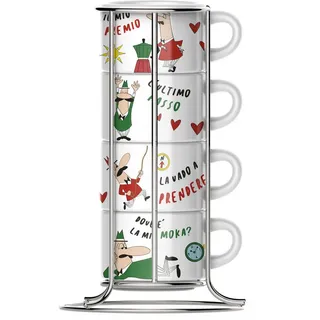 Bialetti Cappuccinotasse 0,18 l Weiß 5 St.
