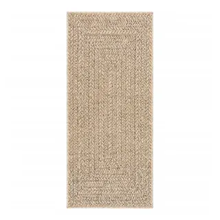 vidaXL Teppich ZIZUR 80x200 cm Jute-Optik Indoor und Outdoor