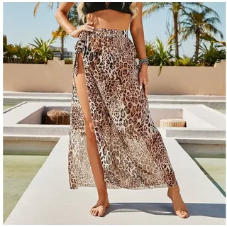 XDeer Sommerrock Sommer Strandrock,Damen Badeanzug Strand Krawatte Wrap,Strandkleid Boho Dress Coverup goldfarben