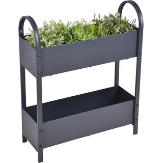 Garden Pleasure Kräuterbeet Etagen Hochbeet TULIPIA aus Metall in Anthrazit von Garden Pleasure grau