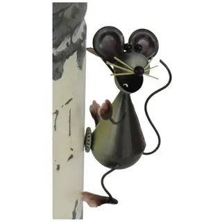 Holzwurm Dekofigur Käfer Biene Katze Maus Schnecke (Maus)