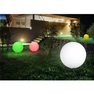 GLOBO Außenleuchte Kunststoff 56,0 cm Erdspieß Weiß