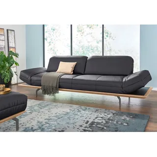 creation by rolf benz Designsofa Leder 4-Sitzer Schwarz