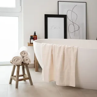 Home Deluxe - Handtuch Set - 4 TLG. Soft - Beige - Material: 100% Baumwolle I Handtuch Badetuch Duschtuch Set Handtuchset