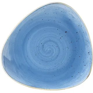 Churchill Stonecast -Triangle Plate Teller- Durchmesser: Ø22,9cm, Farbe wählbar (Cornflower Blue)