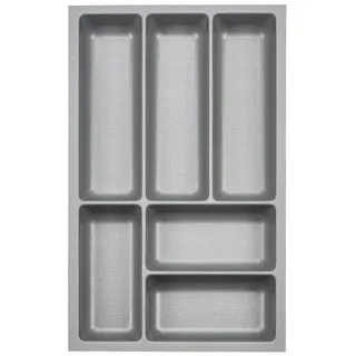 SOTech Orga-Box 3 29,1 x 5,05 x 47,3 cm 3-tlg. silbergrau