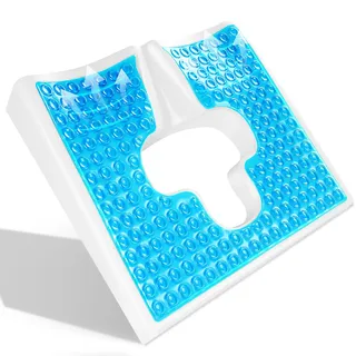 Dekubitus Sitzkissen, Anti Dekubitus Kissen, Antidekubitus Sitzkissen, Gel Steißbeinkissen HäMorrhoiden Kissen für Bettlägerigkeit Langes Sitzen Rollstuhl