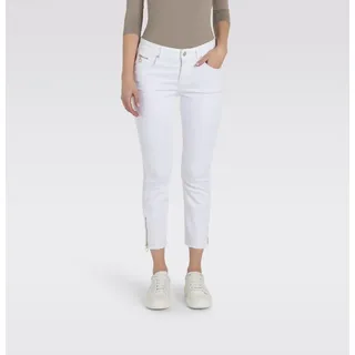 MAC Jeans MAC Rich Slim Chic Jeans in weiß mit Zippern-D36 / L28