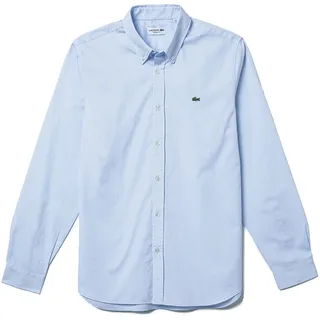 Lacoste Herren Oberhemd Langarm CH2933, Männer Hemd,Button-down,einfarbig,Regular Fit - L