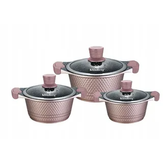 klönberg Topfset 6-tlg. 20 cm rund + 2,5L + 4,5L + 7L