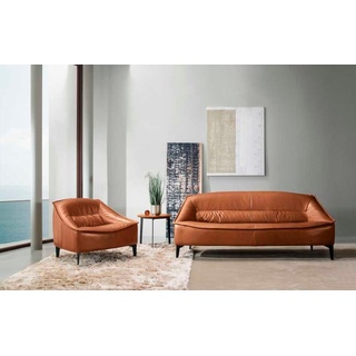 JVmoebel Sessel Sessel Polster Sitzer Modern Design Leder Relax Sessel Lounge Luxus braun