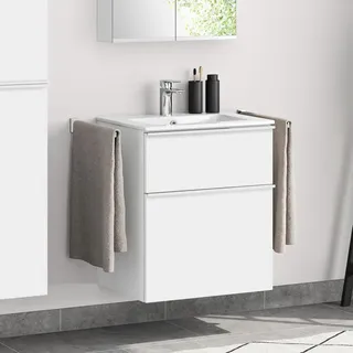 Evineo ineo4 Unterschrank B: 60 cm, 2 Auszüge, mit Griff, für evineo ineo Waschtisch,, BE0200WM,