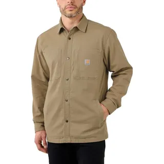 CARHARTT Fleece Lined Snap Front Hemd khaki S