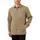 Fleece Lined Snap Front Hemd khaki S
