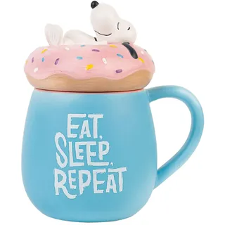 Grupo Erik 3D Kaffeetasse Tasse Kaffeetasse Snoopy Teetasse - Keramik Tasse - Kafeebecher Größe 17 x 8,5 cm - Fassungsvermögen 500 ml - Offizielle Lizenz Snoopy Fanartikel