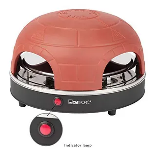 PORTABLER PIZZAOFEN CLATRONIC AEG PO 3681 Mit TERRAKOTTA-ABDECKUNG