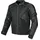 Olsan Solid perforierte Motorrad Leder Textiljacke Schwarz XL