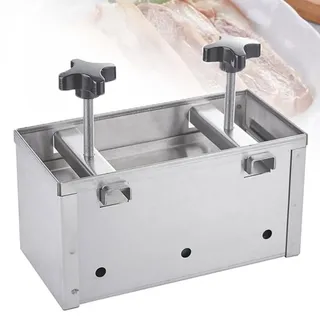 Schinken-Pressform, 304 Edelstahl-Fleisch-Pressform, Hamburger-Patty-Maker mit Doppelschnecken-Druckgerät, gefüllte Burger-Presse for Burger, Schieber, Grillen, Grillen, Rindfleisch ( Size : 1kg )