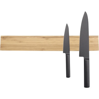 KITCHENDAO Magnetleiste Messer 44 cm, Messerhalter Magnetisch aus Bambus, Messerblock Ohne Messer mit Extra Starkem Magnet für Messer und Utensilien