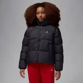NIKE Damen Jacke Jordan Puffer, Größe XL in Grau BLACK/WHITE