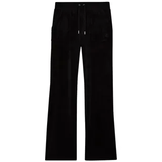 Juicy Couture Sweathose DEL RAY Damen Trainingshose Damen, Sweathose, Velour, Jogginghose mit Glitzer, Sale schwarz M