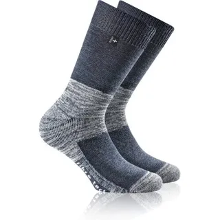 Rohner Wandersocken 36-38 Blau/Grau