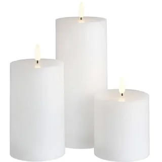 Butlers Kerzen NORDIC LIGHT LED 4er-Set in Weiß | Gr.: onesize