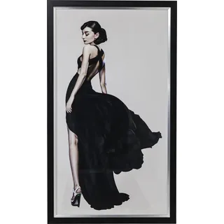 Kare DESIGN Wandbild 108 x 172 cm 64656 Diva Schwarz, Weiß Schwarz /