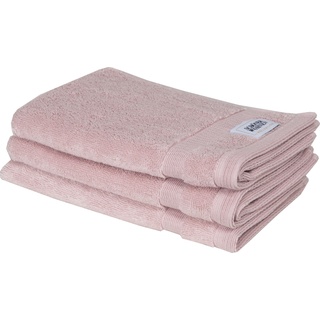 Gästehandtuch SCHÖNER WOHNEN-KOLLEKTION "Cuddly" Handtücher Gr. B/L: 30 cm x 50 cm (3 St.), rosa Handtücher Badetücher schnell trocknende Airtouch-Qualität