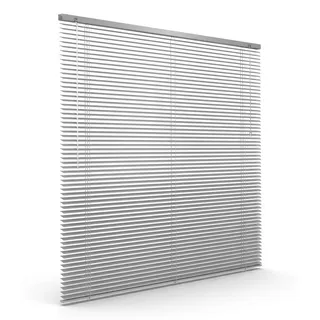 Aluminium Jalousie, 70x175 cm, silber glänzend Sichtschutz & Sonnenschutz, robust, feuchtigkeitsbeständig, einfache Montage Victoria M. - Silber