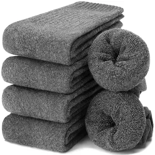 EBMORE Damen Wollsocken Merino Warme Dicke Wolle Socken Wandersocken Thermosocken Wintersocken für Damen 5 Paar - 37-43